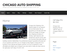 Tablet Screenshot of chicagoautoshipping.com